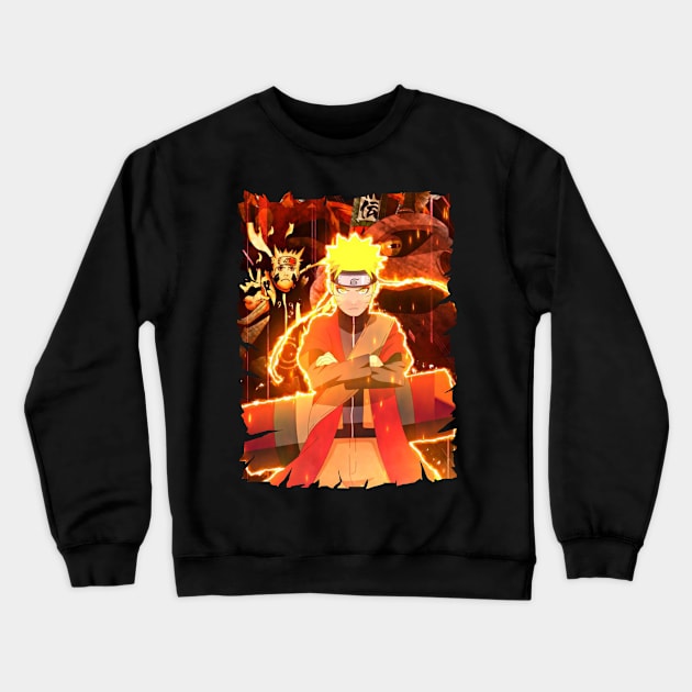 NARUTO UZUMAKI MERCH VTG Crewneck Sweatshirt by Melesz.Ink Tattoo